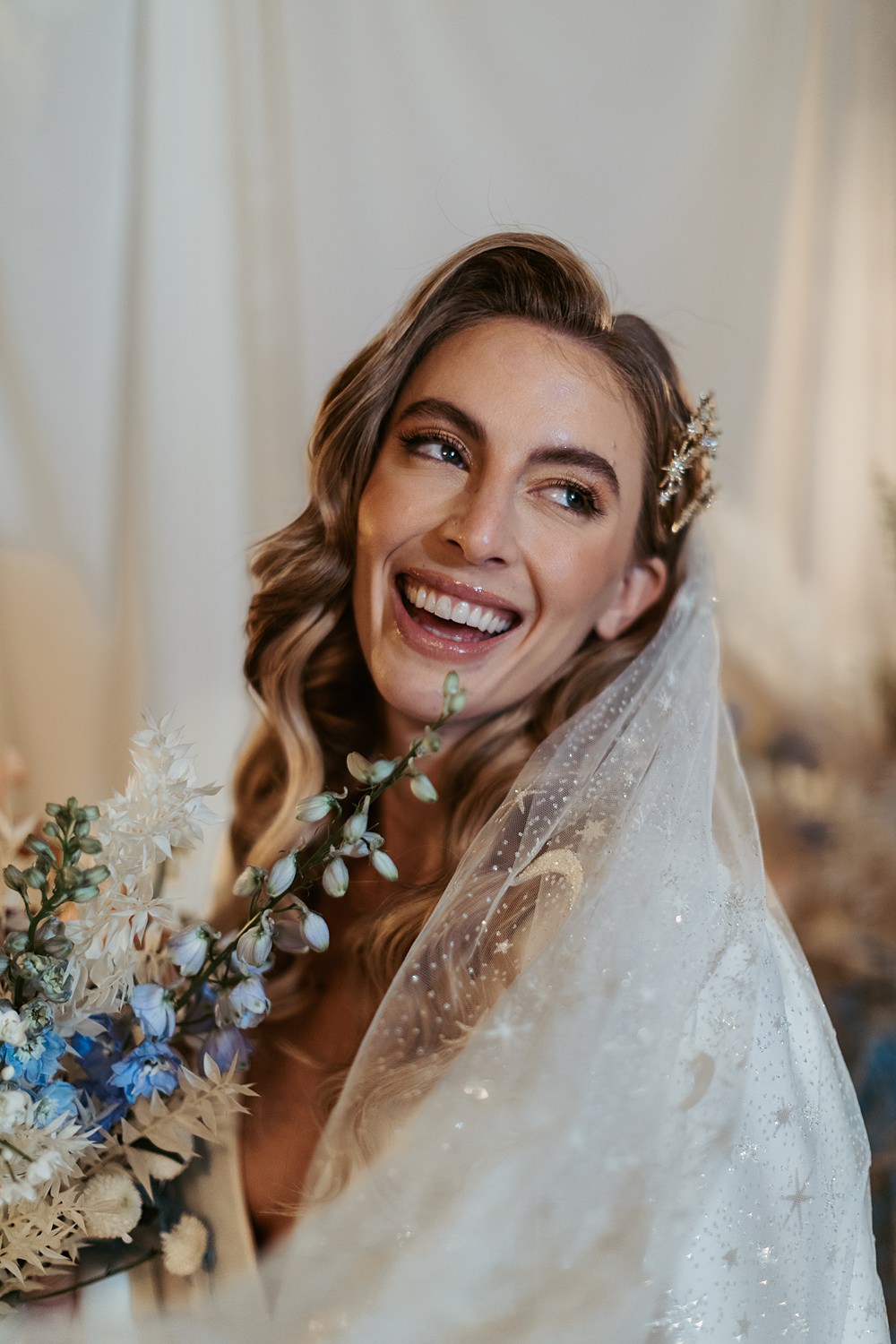 Cool Tone Celestial Wedding Ideas Hannah Richards Photography