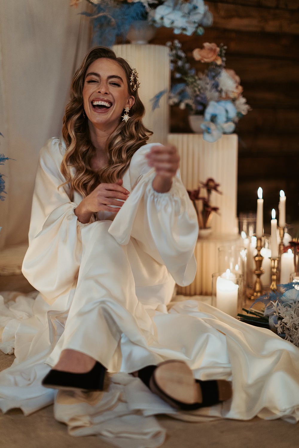 Cool Tone Celestial Wedding Ideas Hannah Richards Photography