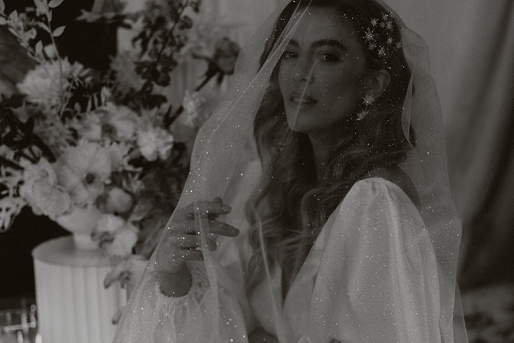 Cool Tone Celestial Wedding Ideas Hannah Richards Photography