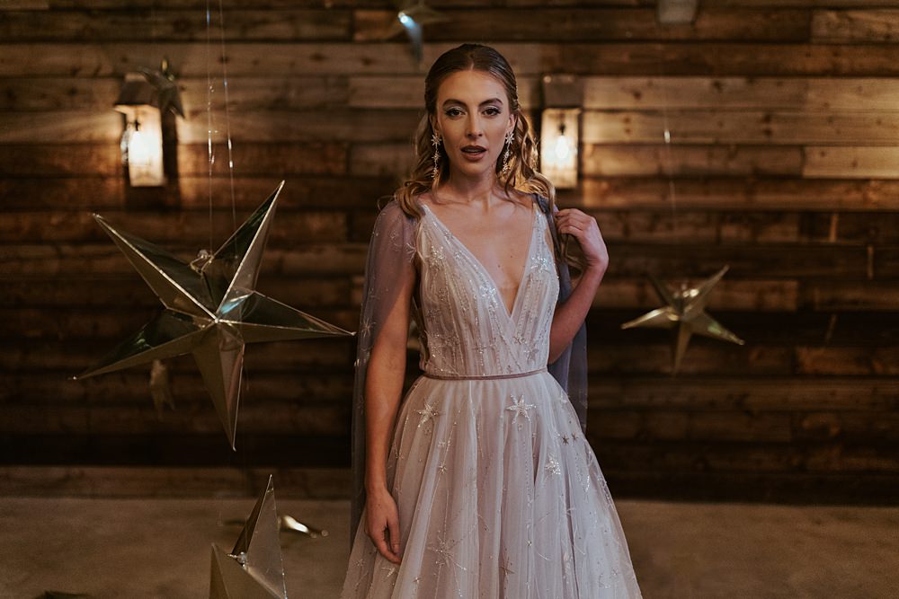 Cool Tone Celestial Wedding Ideas Hannah Richards Photography