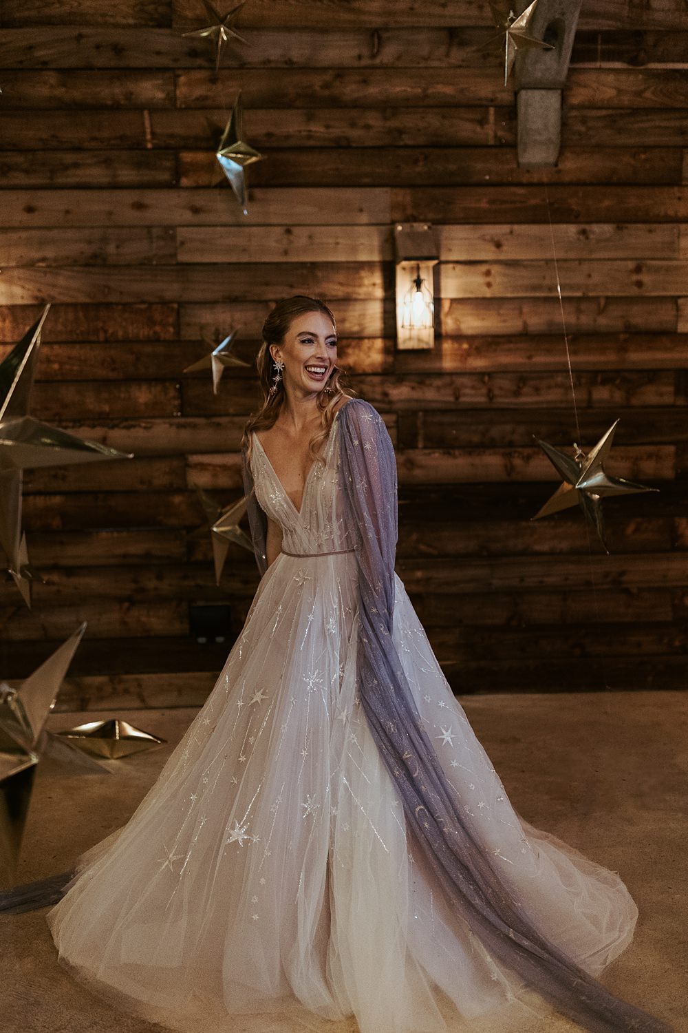 Cool Tone Celestial Wedding Ideas Hannah Richards Photography