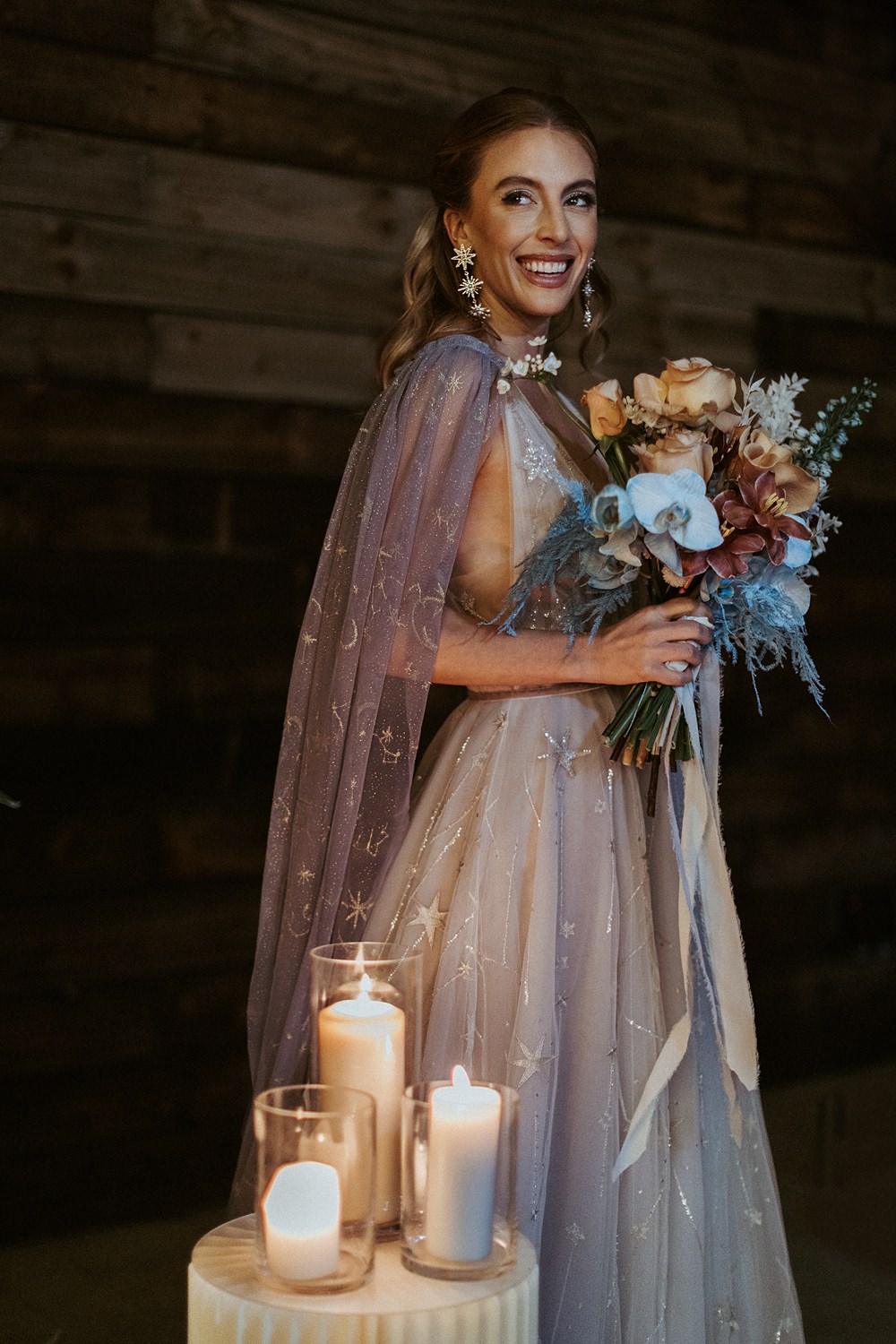 Cool Tone Celestial Wedding Ideas Hannah Richards Photography
