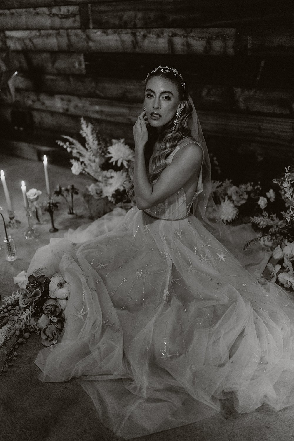 Cool Tone Celestial Wedding Ideas Hannah Richards Photography