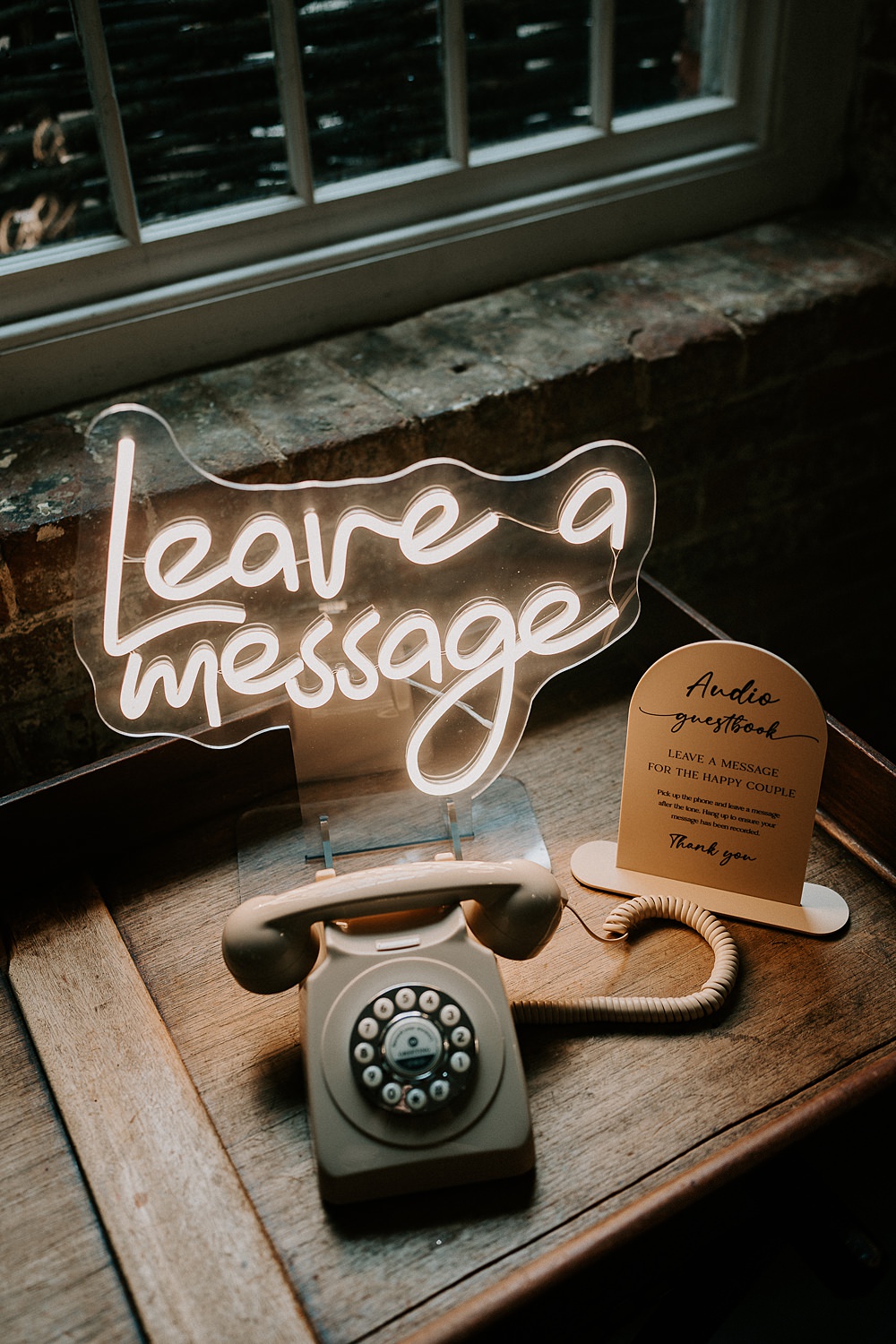 Industrial Spring Wedding Mirl & Co Audio Guest Book Telephone
