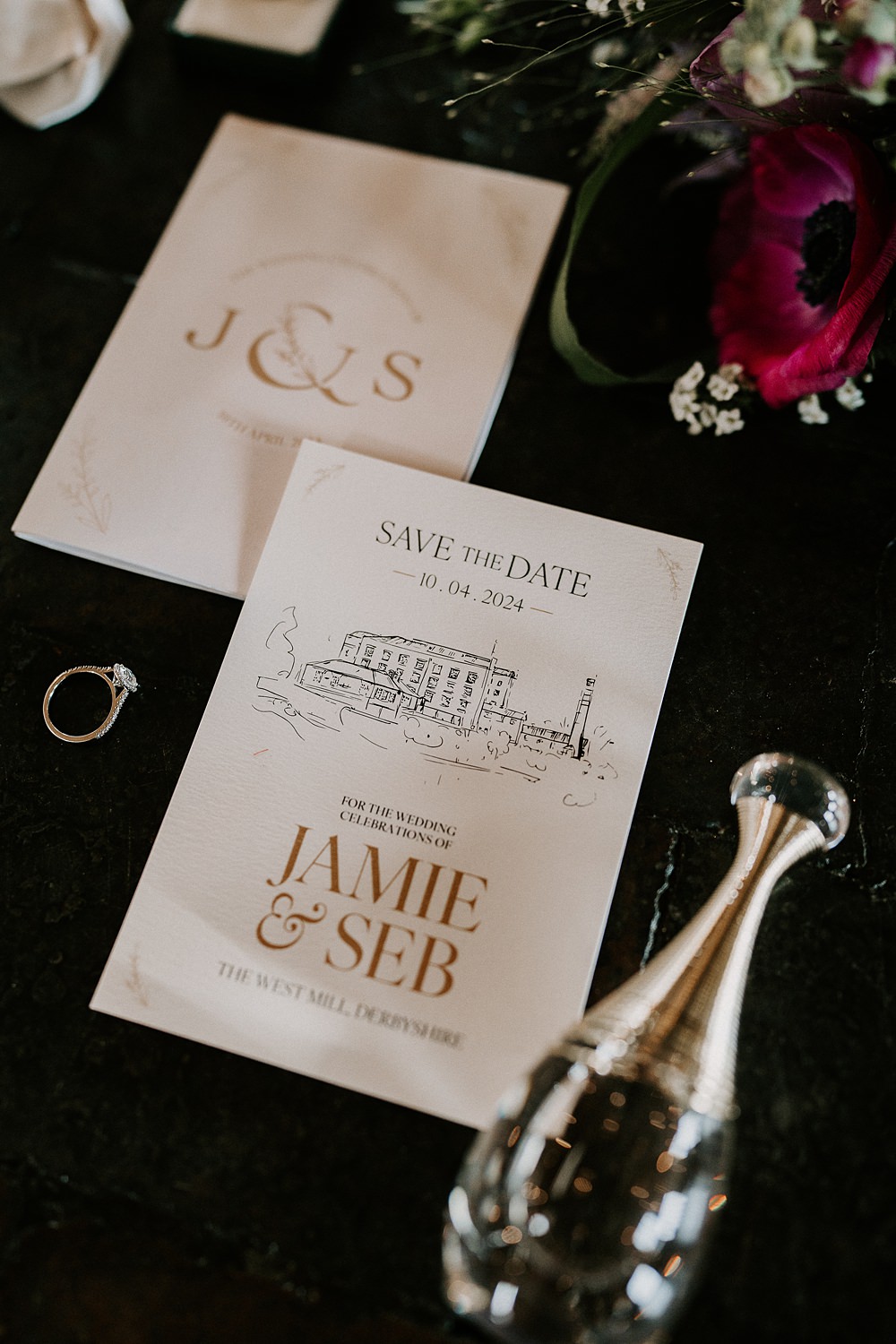 Industrial Spring Wedding Mirl & Co Save The Date Card