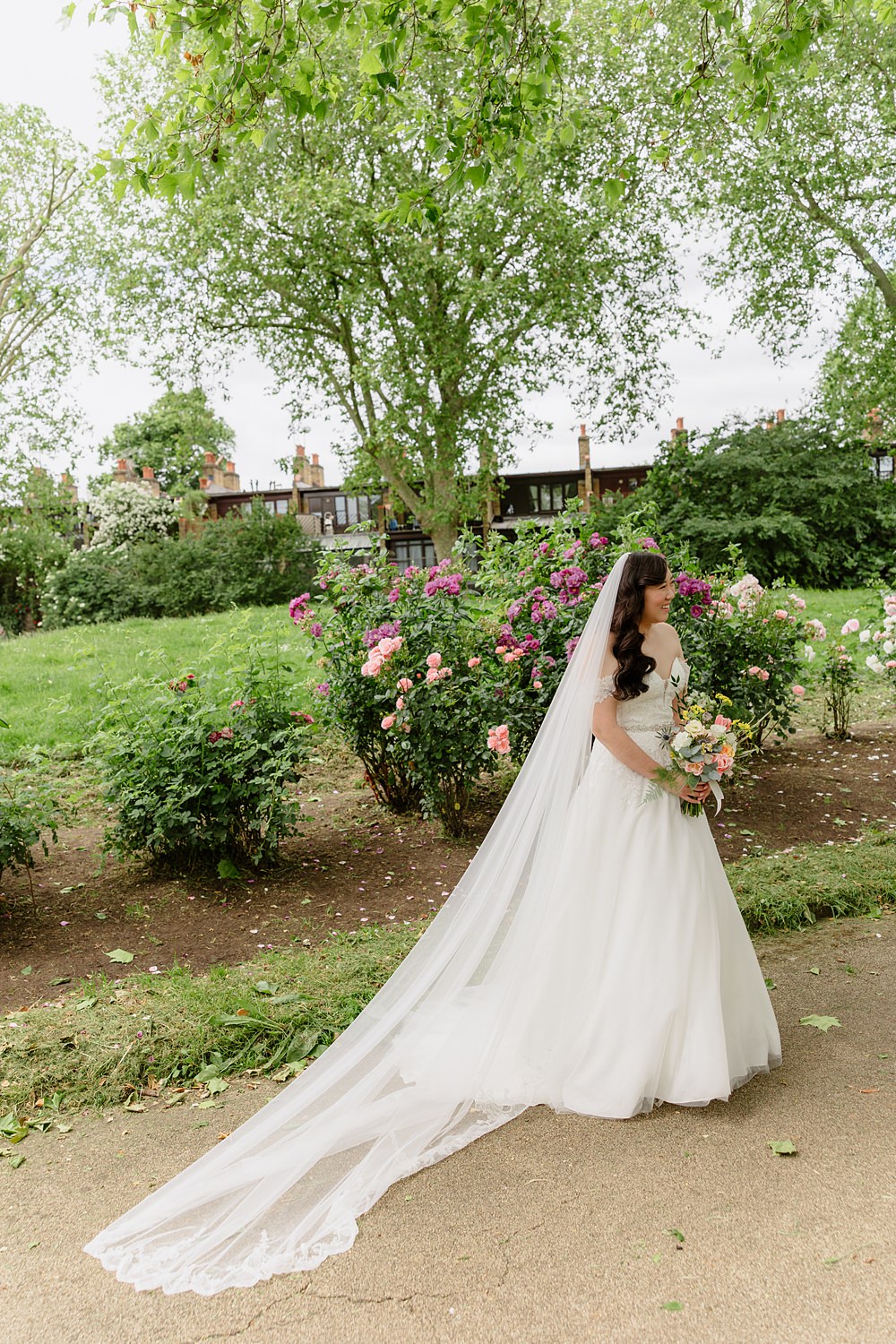 Prince Albert Camden Wedding Heather Sham Photography Bride Dress Gown Off Shoulder Veil