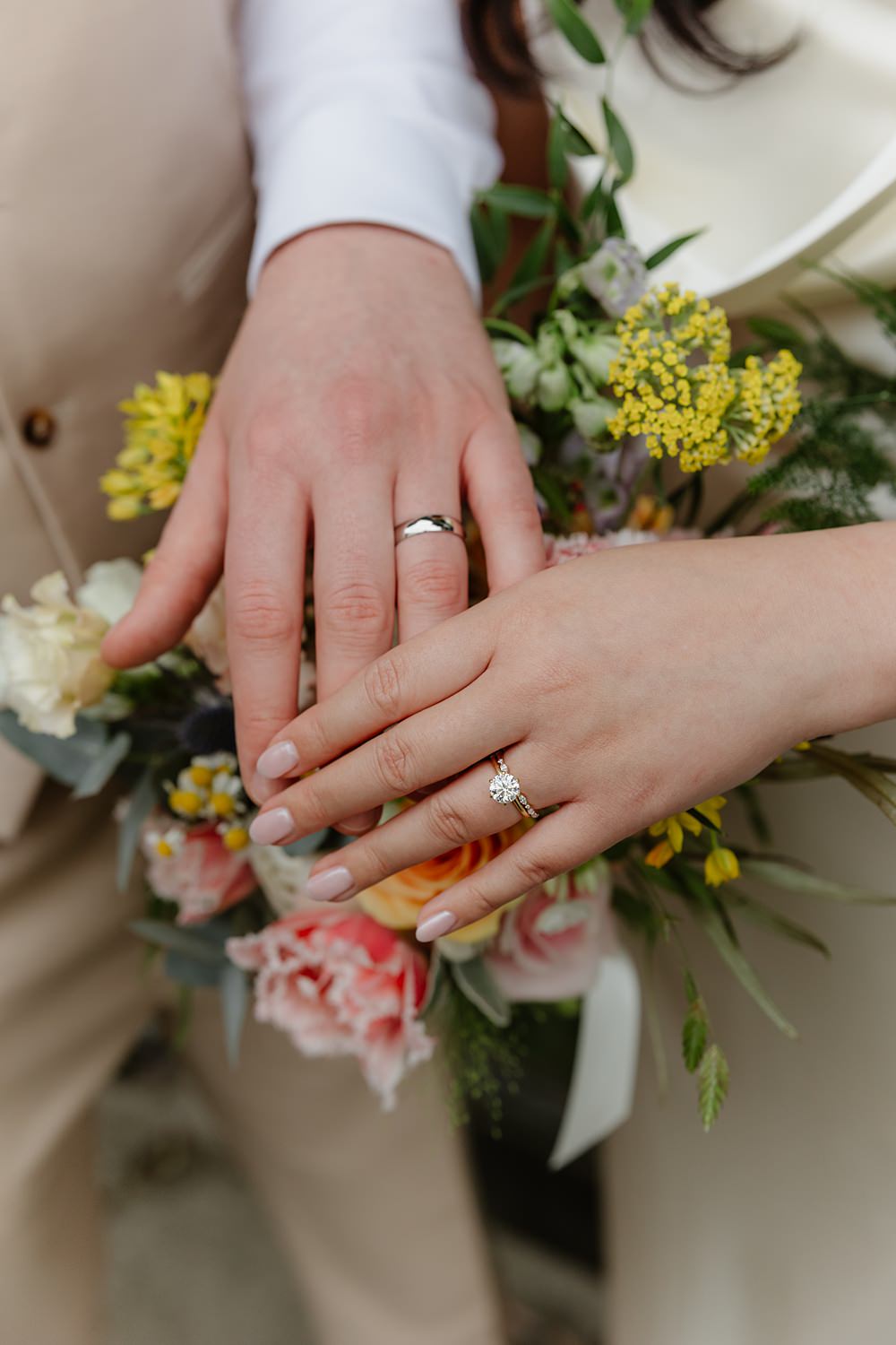 Prince Albert Camden Wedding Heather Sham Photography Bride Groom Nails Bands Rings