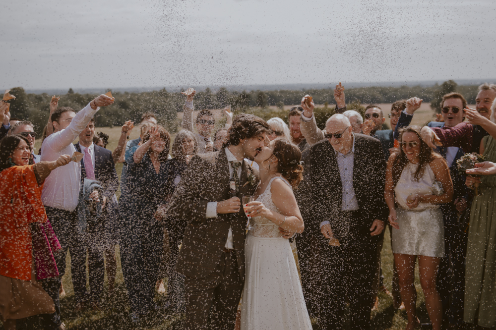 Slindon House Wedding Sasha Weddings Confetti Throw