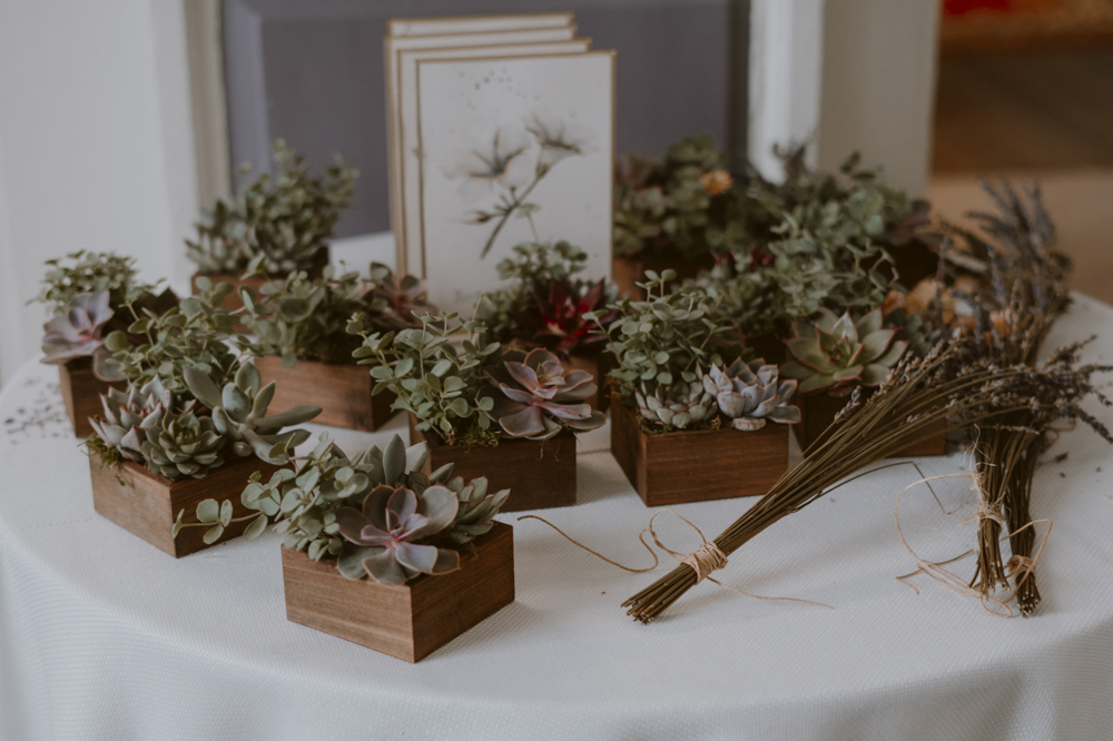 Slindon House Wedding Sasha Weddings Table Wooden Box Succulents