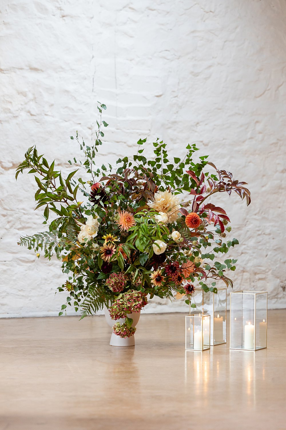 The Courtyard Venue Wedding Ideas Nicki Jones Photography Ceremony Floor Flower Arrangement