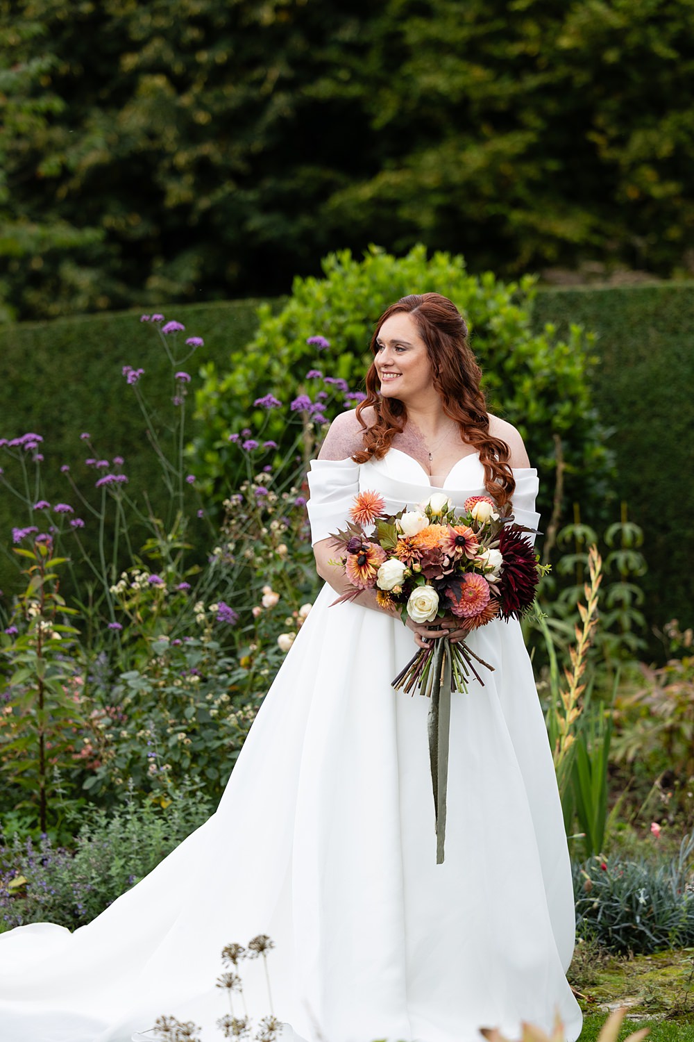 The Courtyard Venue Wedding Ideas Nicki Jones Photography Off Shoulder Dress Gown Bride
