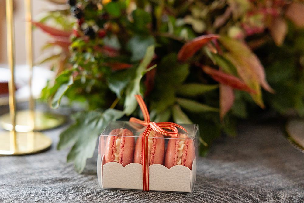 The Courtyard Venue Wedding Ideas Nicki Jones Photography Macaron Favour Box