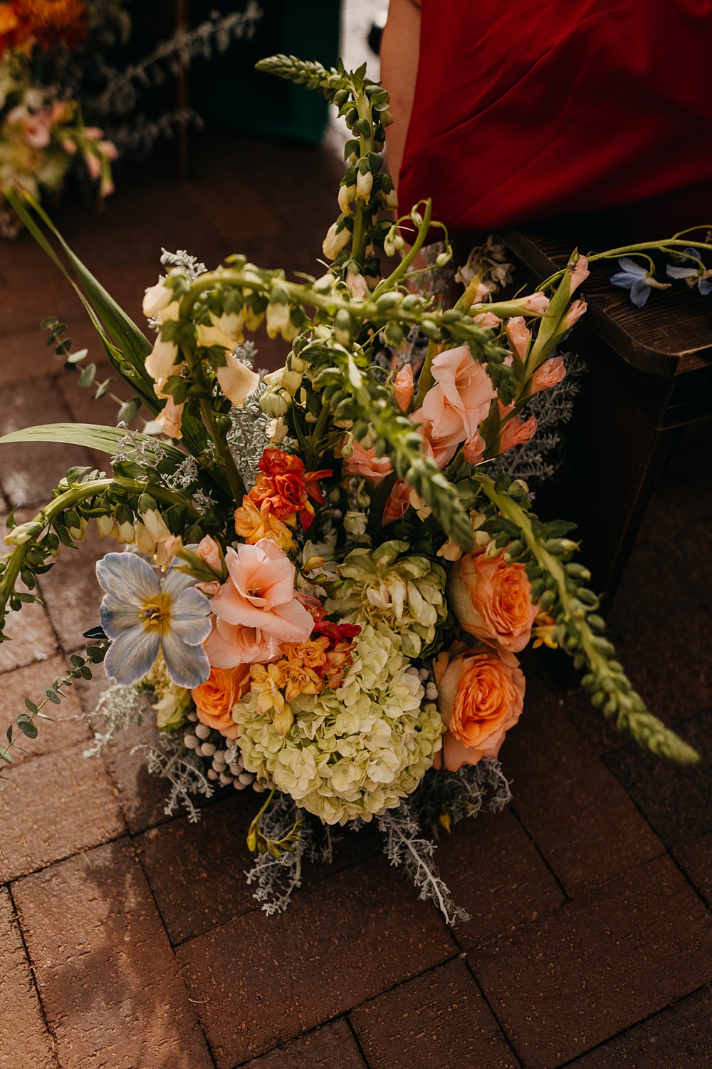 The Red Earth Venue Wedding Adventure and Vow Ceremony Floor Flowers Aisle