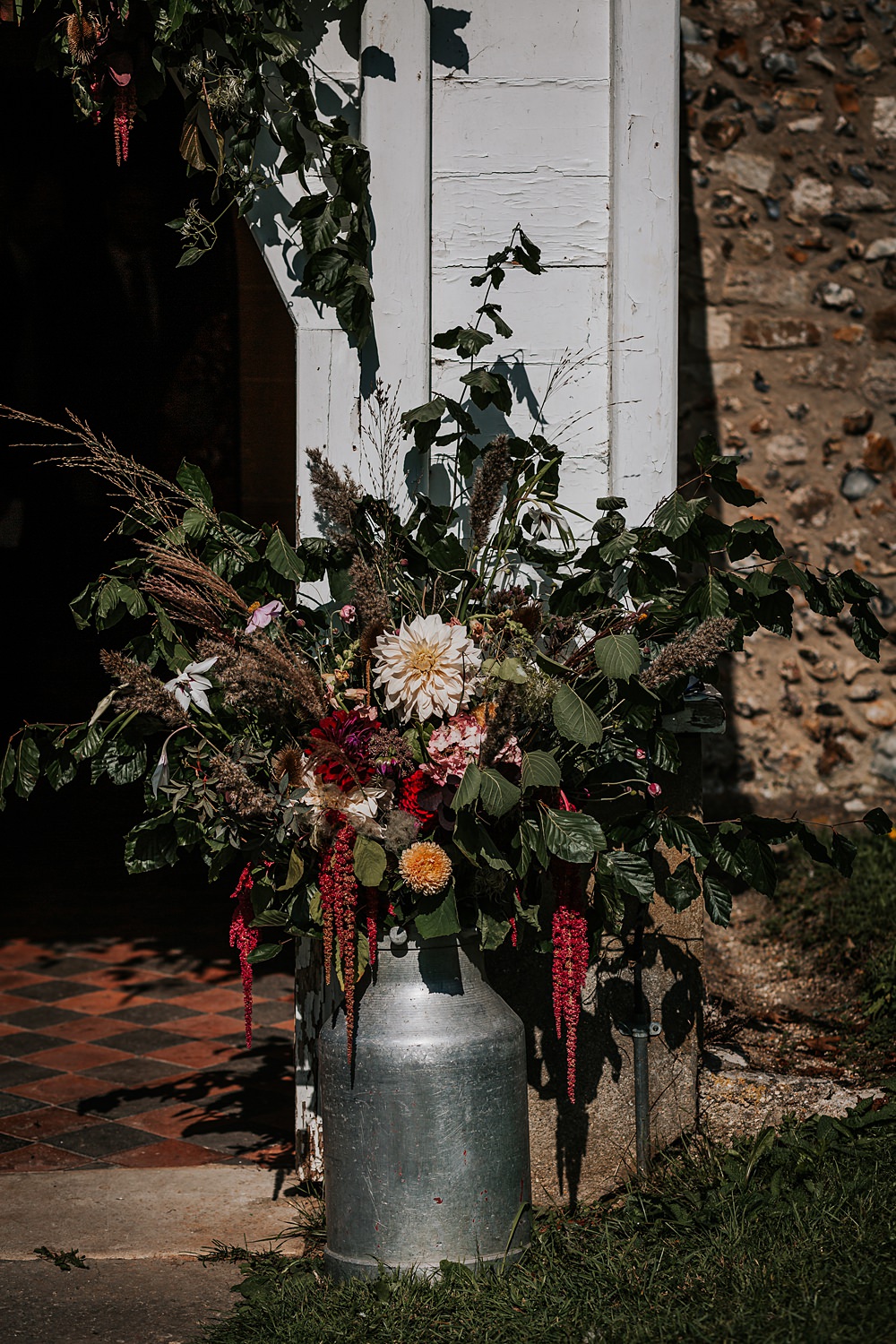 Chidham Barn Wedding Lucy Davis Photography Milk Church Flowers Autumn