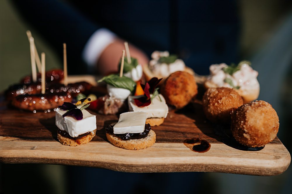 Chidham Barn Wedding Lucy Davis Photography Food Canapes