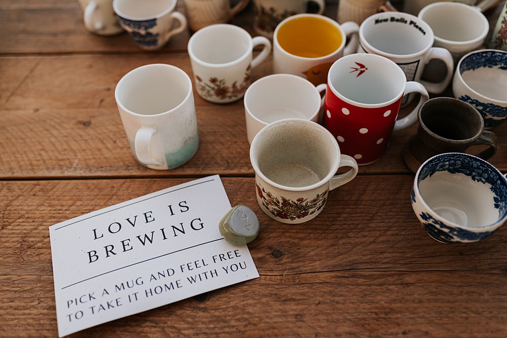 Chidham Barn Wedding Lucy Davis Photography Mug Favours