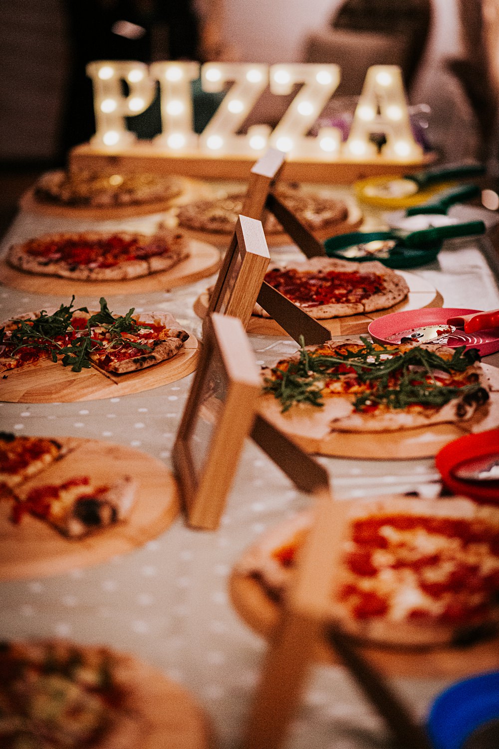Chidham Barn Wedding Lucy Davis Photography Pizza Food