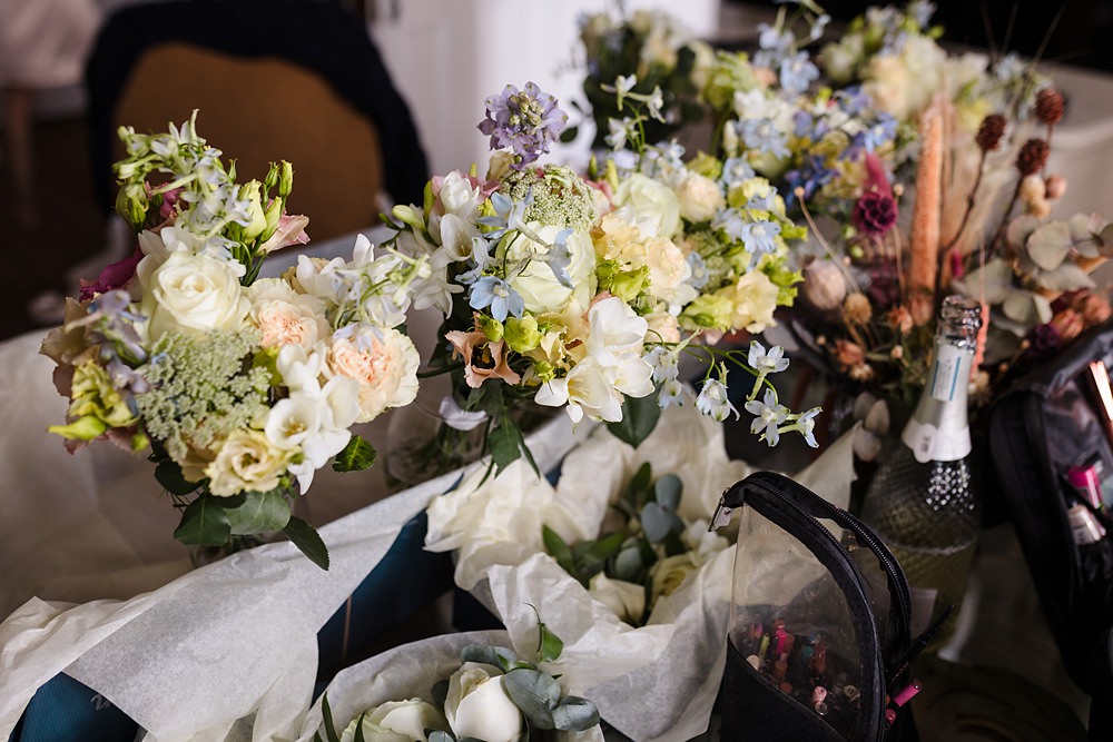Fawsley Hall Wedding Sky Photography Bouquets Flowers Pretty Pastel