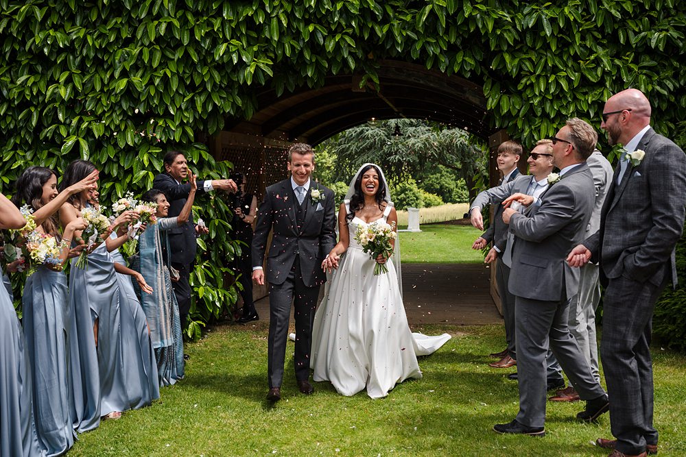 Fawsley Hall Wedding Sky Photography Confetti Throw