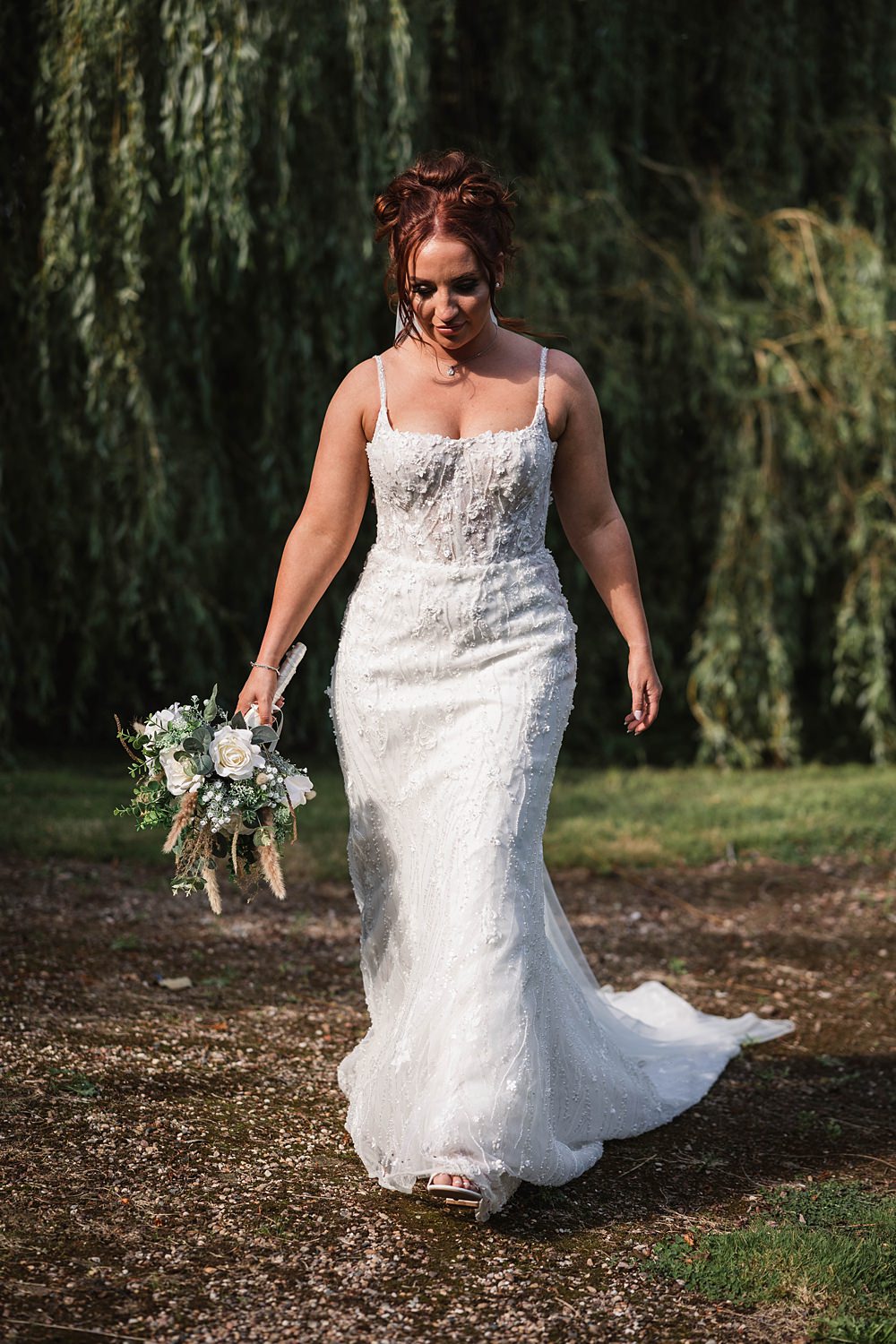Magical Autumn Wedding Fabio Photography Bride Gown Embellished Strappy