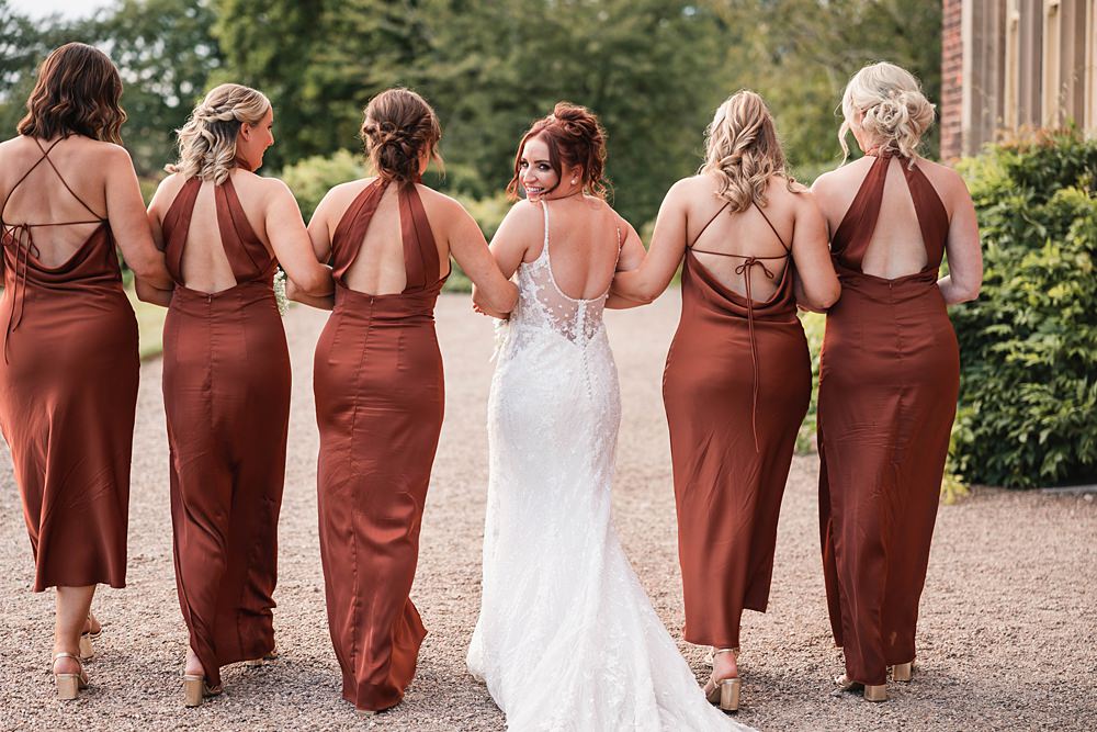 Magical Autumn Wedding Fabio Photography Rust Long Bridesmaid Dresses