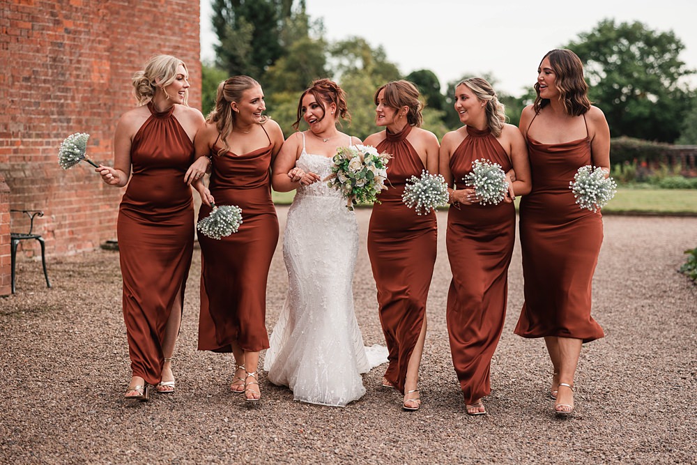 Magical Autumn Wedding Fabio Photography Rust Long Bridesmaid Dresses