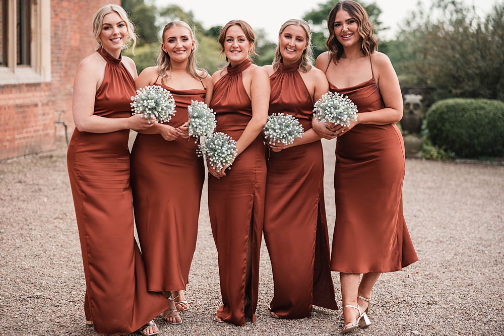 Magical Autumn Wedding Fabio Photography Rust Long Bridesmaid Dresses