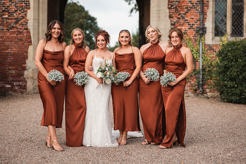 Magical Autumn Wedding Fabio Photography Rust Long Bridesmaid Dresses