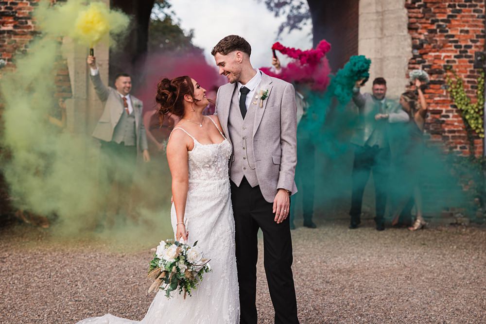 Magical Autumn Wedding Fabio Photography Smoke Flare