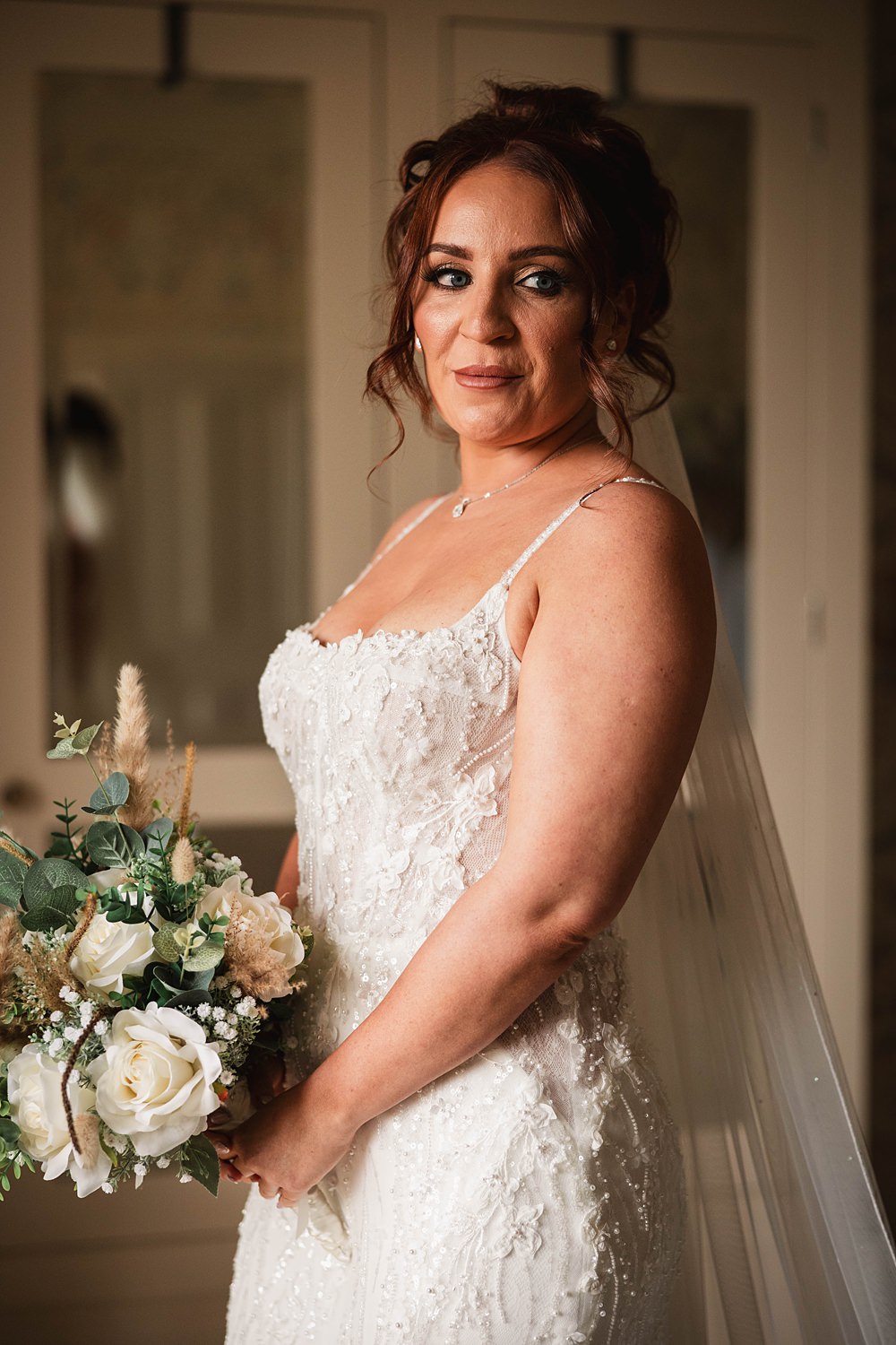 Magical Autumn Wedding Fabio Photography Bride Gown Embellished Strappy