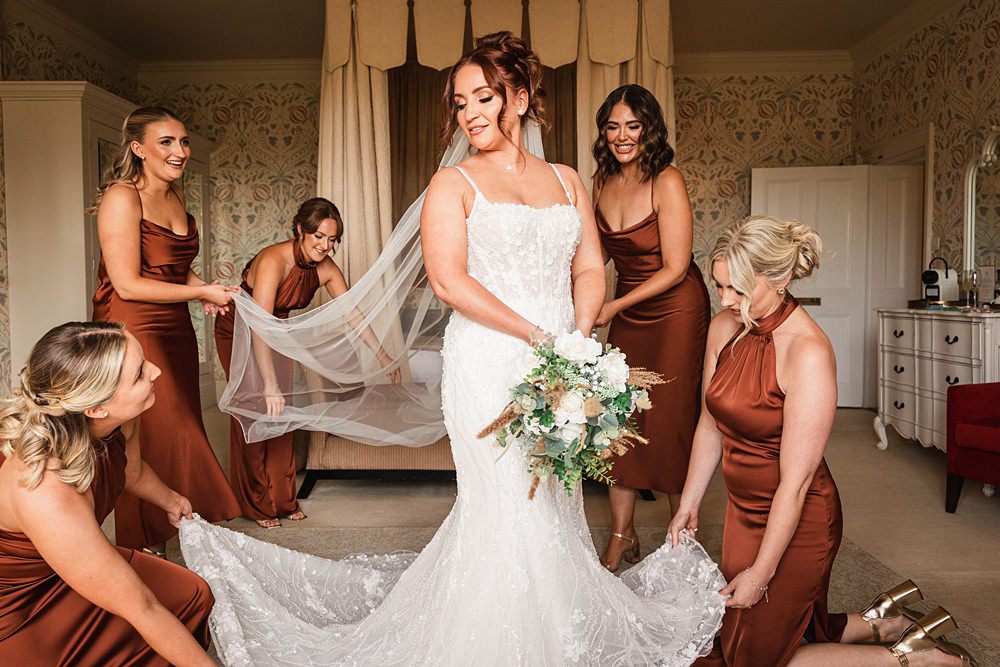 Magical Autumn Wedding Fabio Photography Bride Gown Embellished Strappy