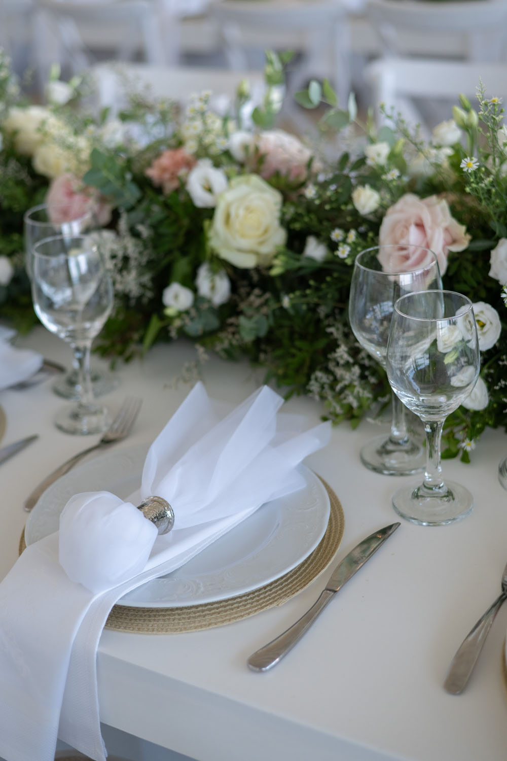 Sea Soul Wedding Moments To Keep Photography Place Setting White Napkin Silver Ring