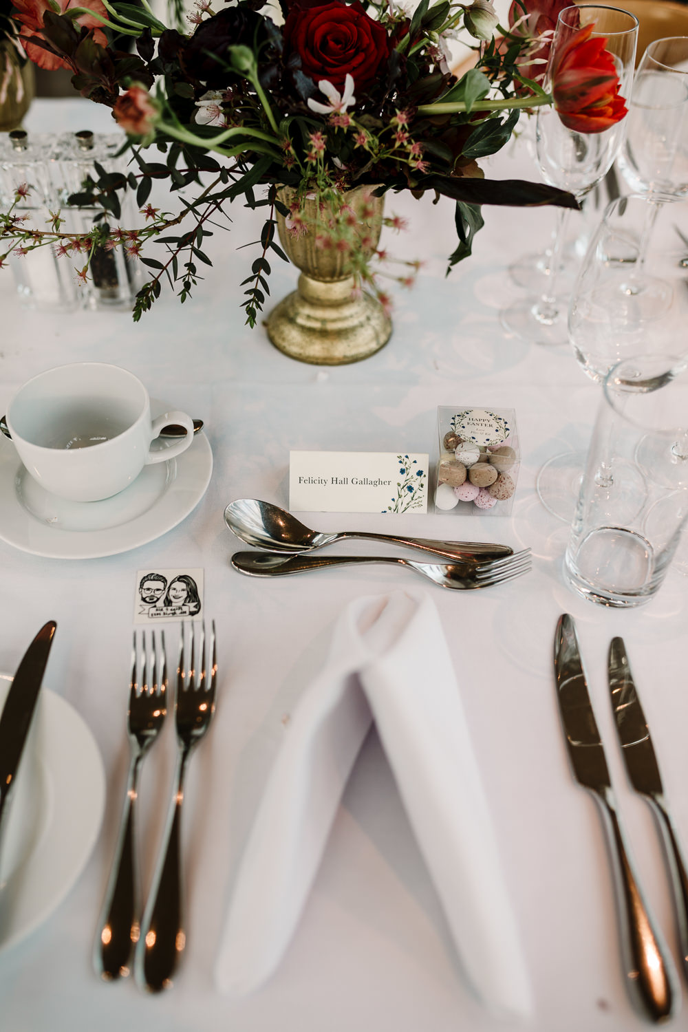 Whitworth Art Gallery Wedding Amy Faith Photography Place Name Setting Card