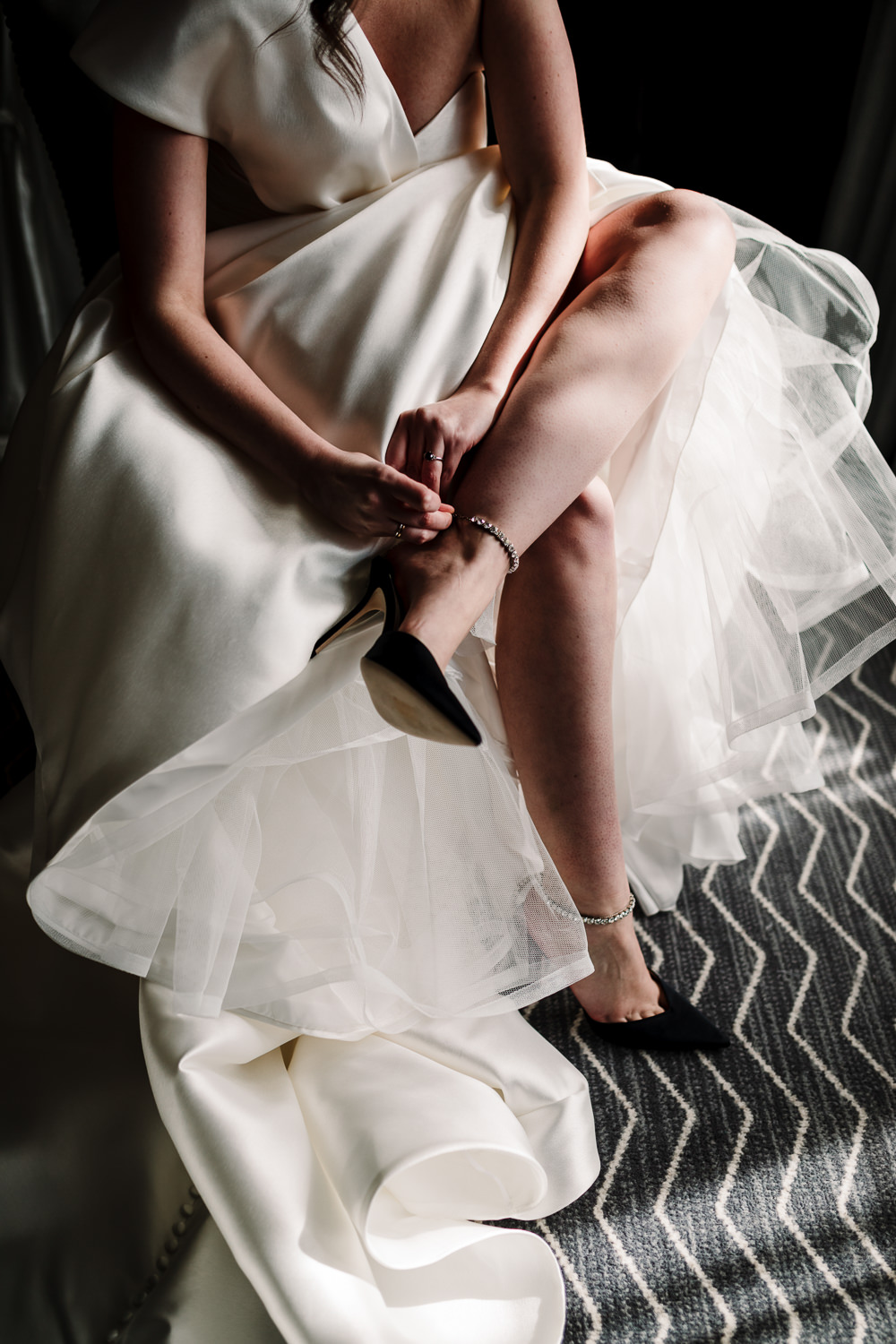 Whitworth Art Gallery Wedding Amy Faith Photography Strappy Shoes Heels Bride