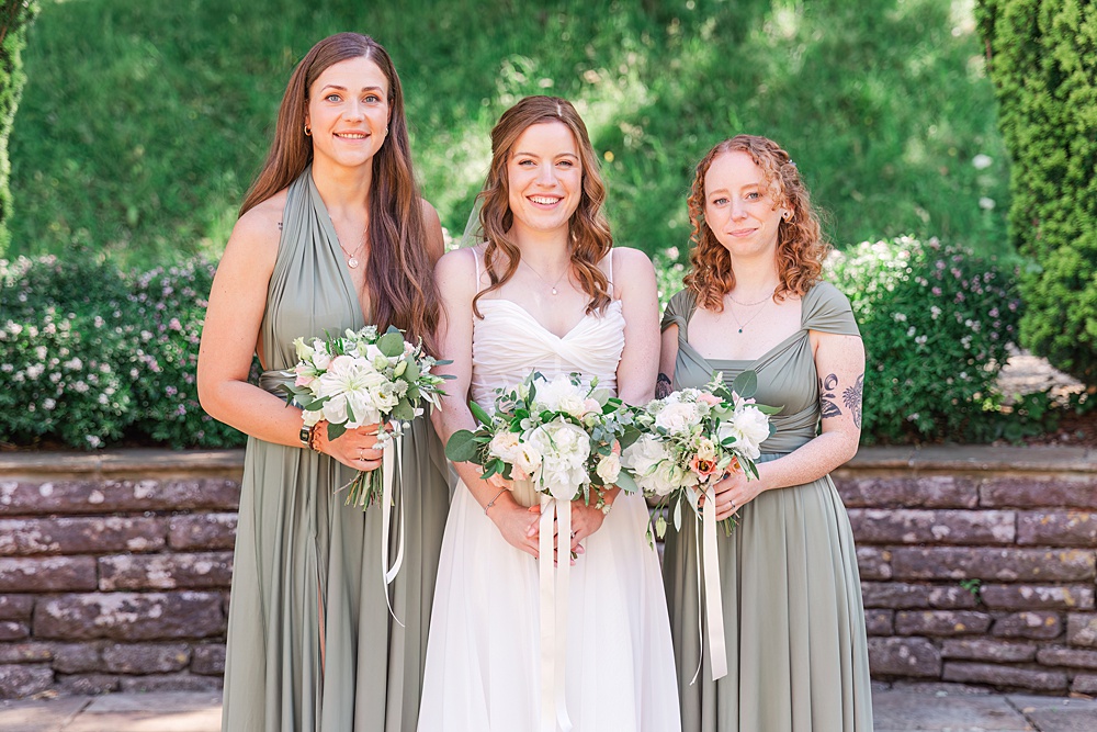 Classic Somerset Country Wedding James and Kerrie Photography Sage Green Bridesmaid Dresses