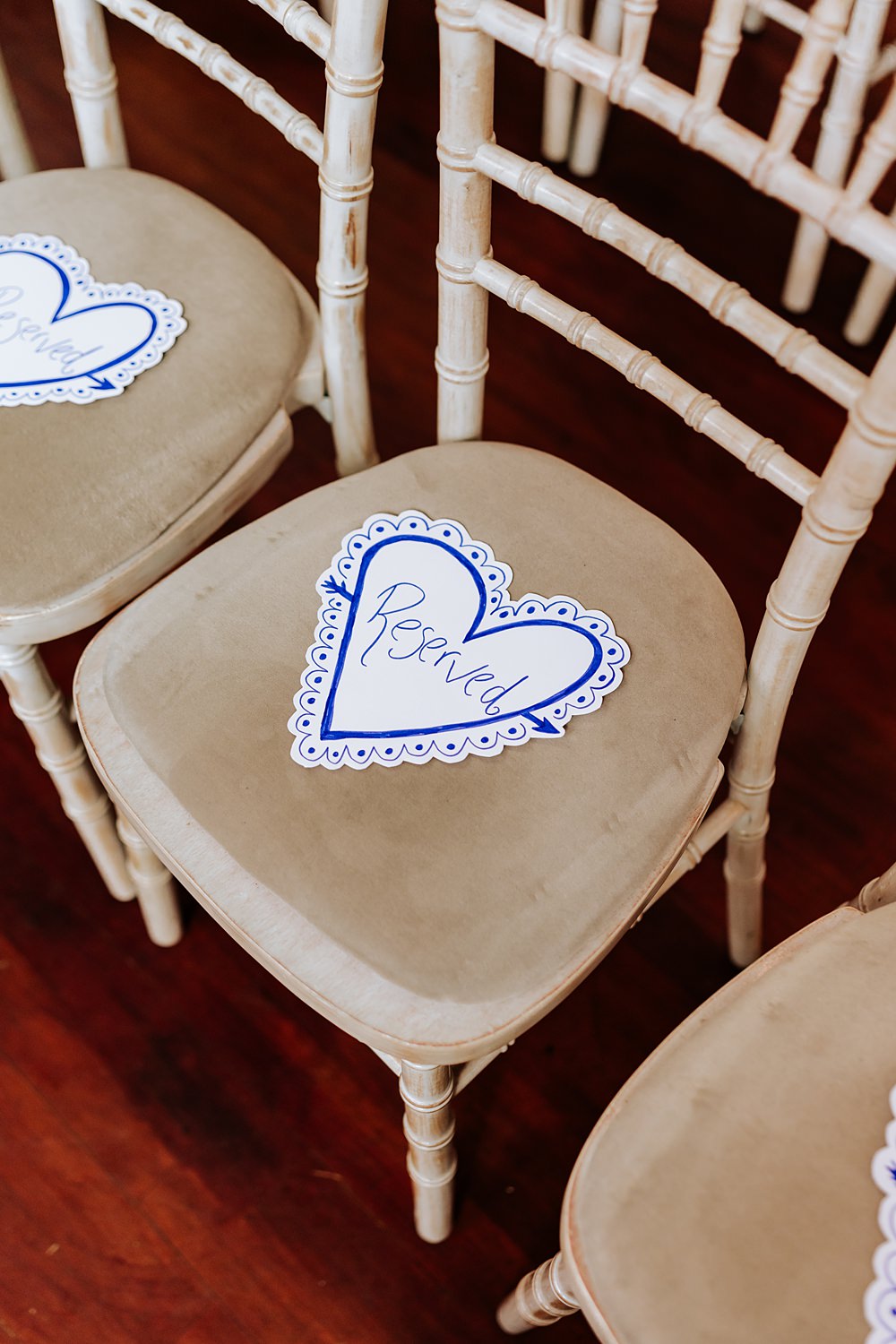 Dinner Party Wedding Lou Rob Photo Heart Reserved Seat Sign