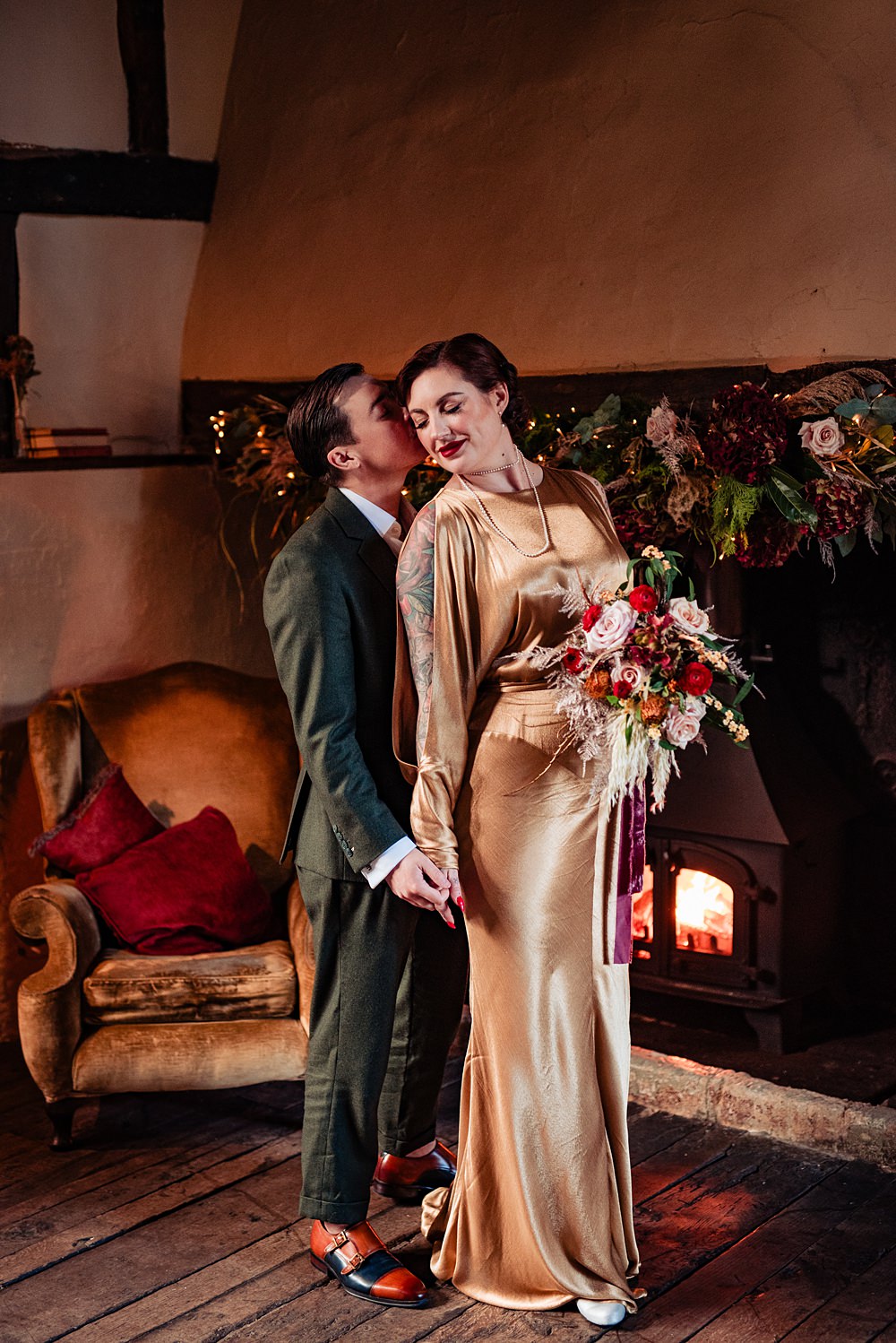 Vintage Winter Wonderland Wedding Ideas Natalia Case Photography