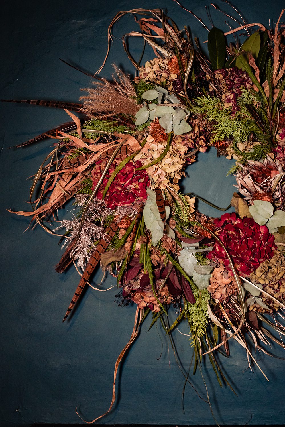 Vintage Winter Wonderland Wedding Ideas Natalia Case Photography Wreath Wild Natural