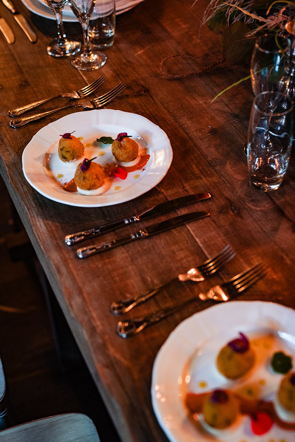 Vintage Winter Wonderland Wedding Ideas Natalia Case Photography Food Dinner