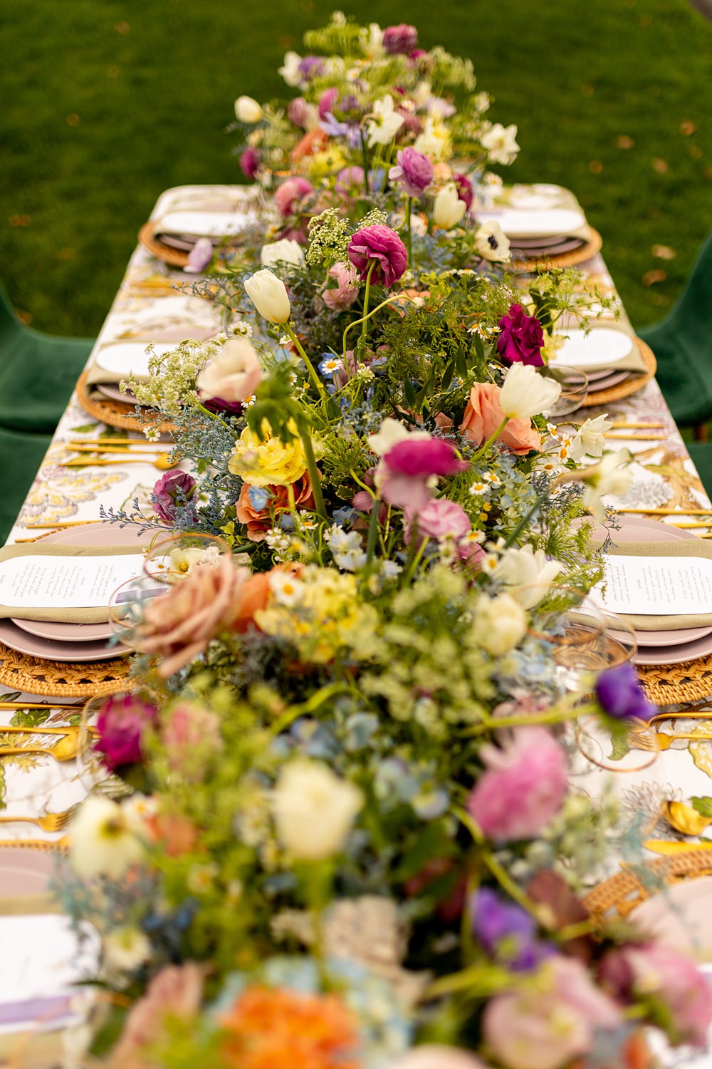 Cedar Lakes Estate Wedding Ideas Little But Fierce Photography Table Flower Runners Wildflowers Colourful Centrepiece