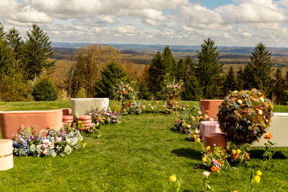 Cedar Lakes Estate Wedding Ideas Little But Fierce Photography Wildflower Aisle Terracotta Furniture Outdoor