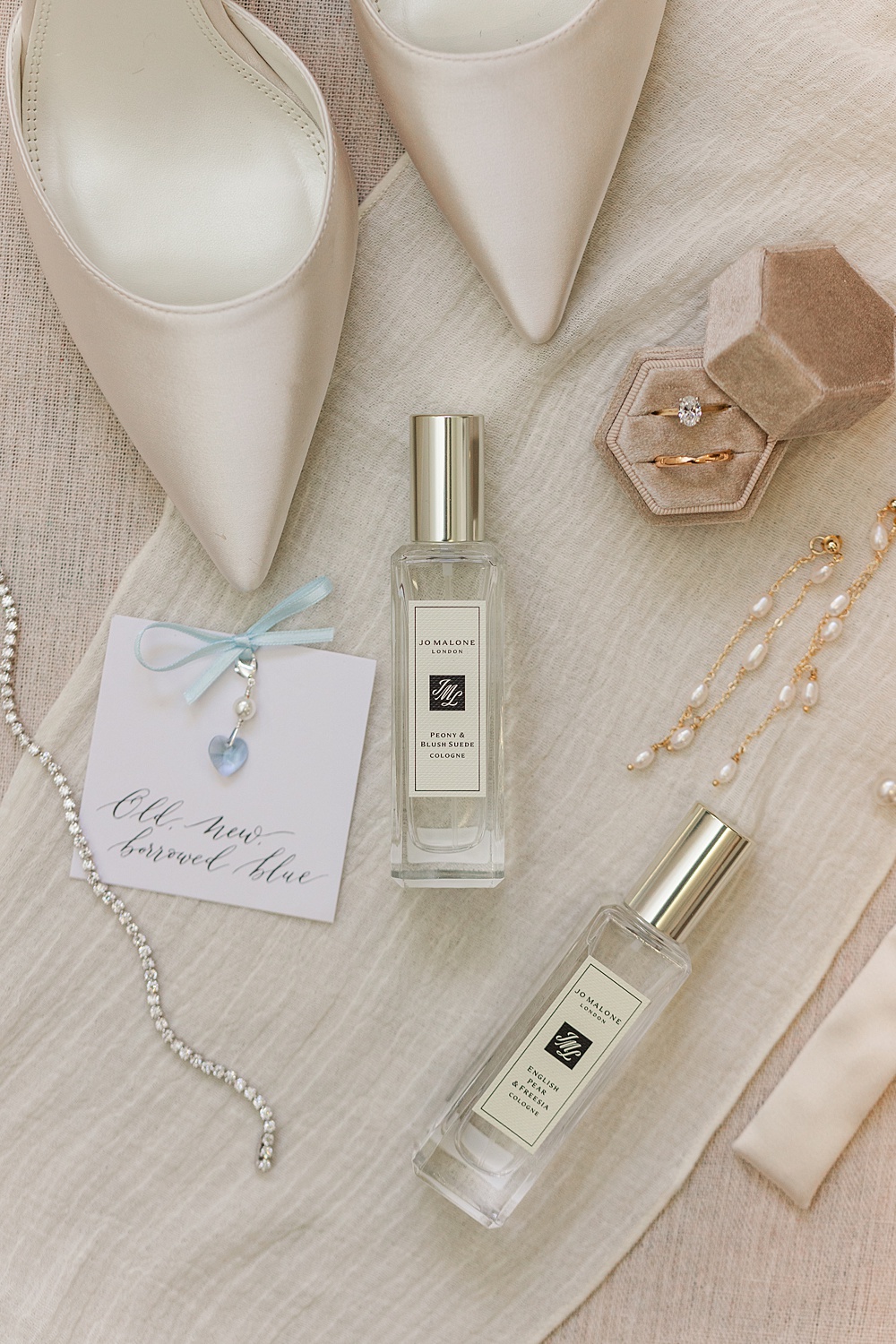 St Audries Park Wedding James and Kerrie Photography Bride Accessories Shoes Perfume