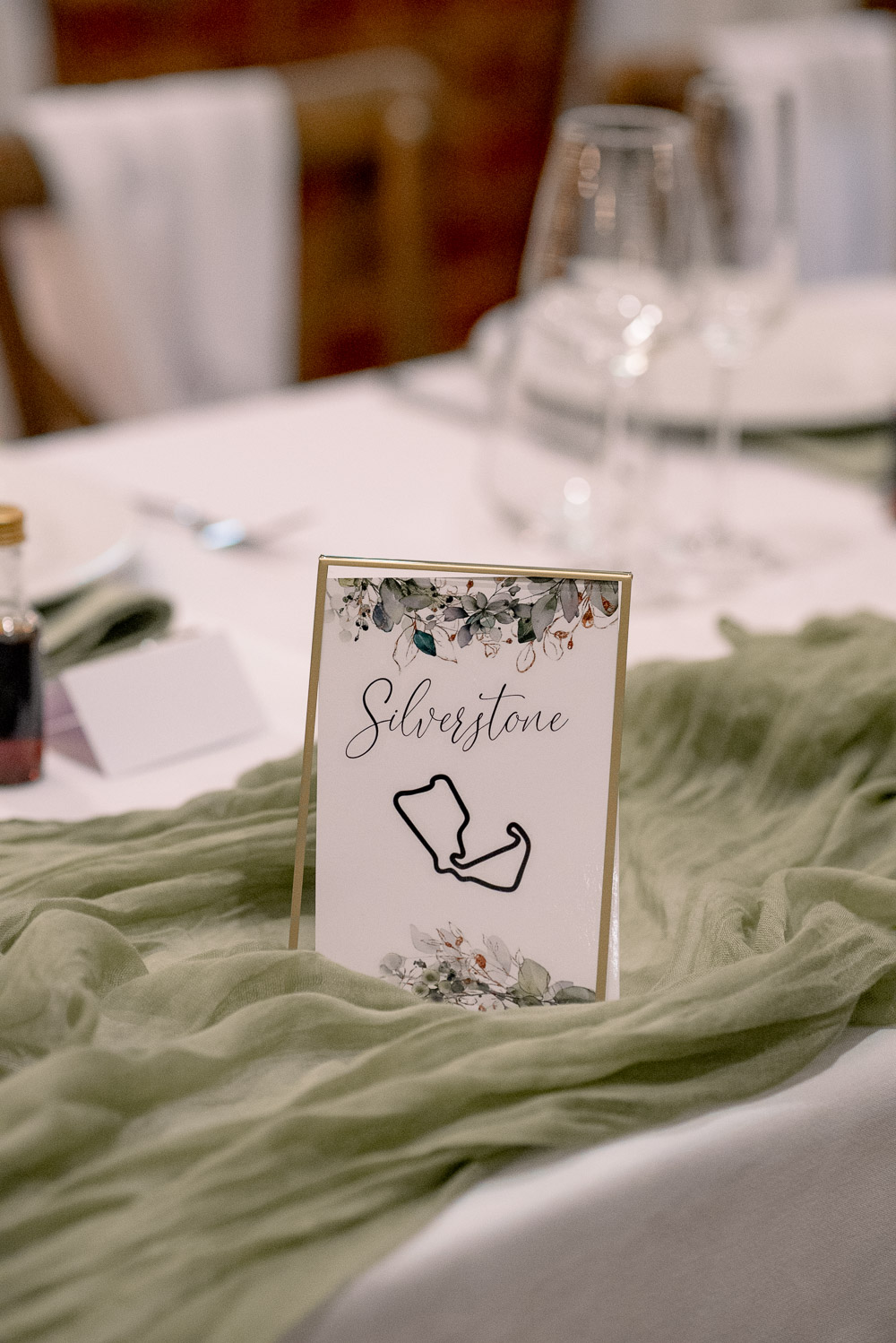 The Old Mill Aldermaston Wedding Nicola Belson Photography F1 Table Name Race Track
