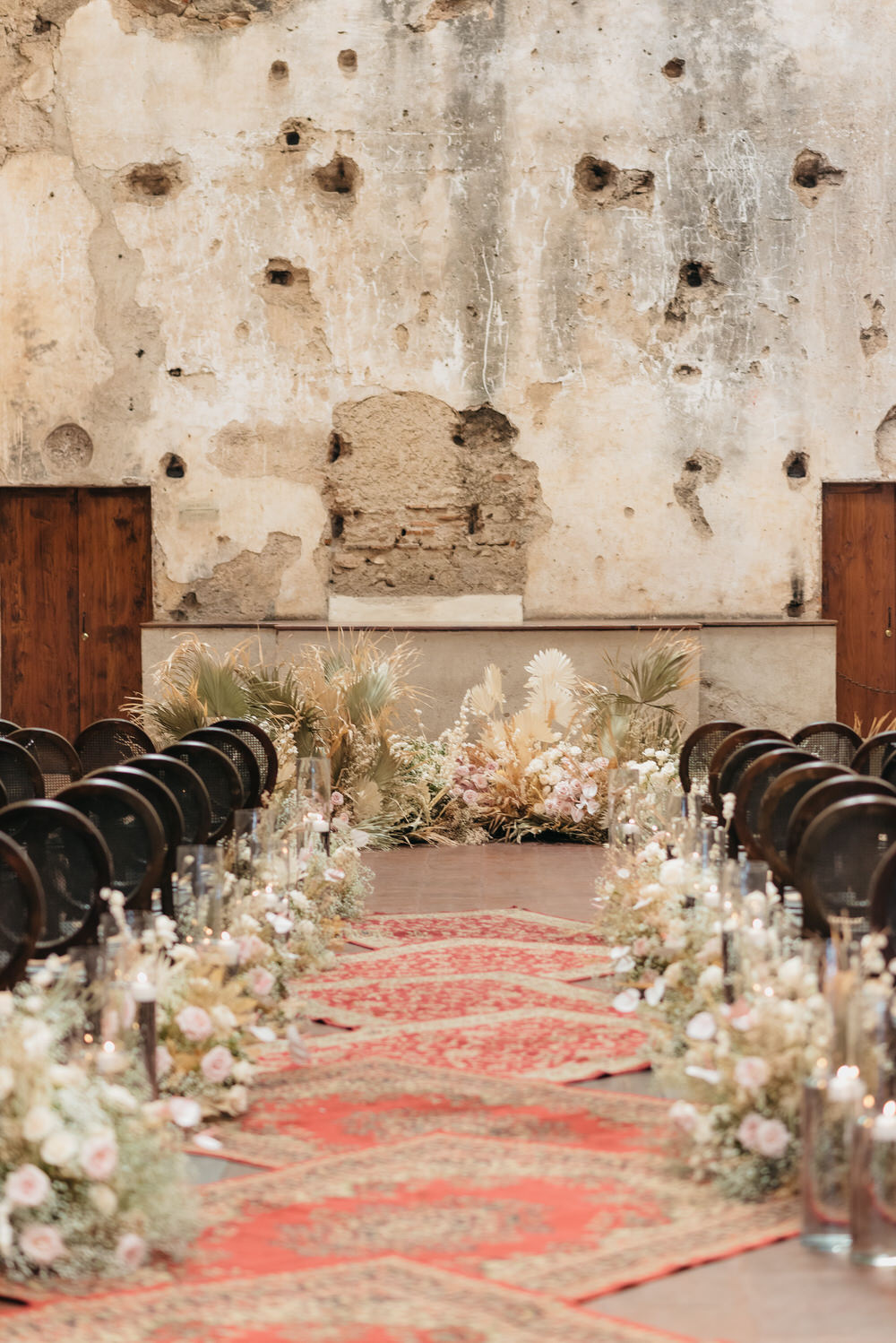 Antigua Guatemala Destination Wedding Daniel Lopez Perez Wedding Photography Aisle Rugs Flowers Decor Ceremony