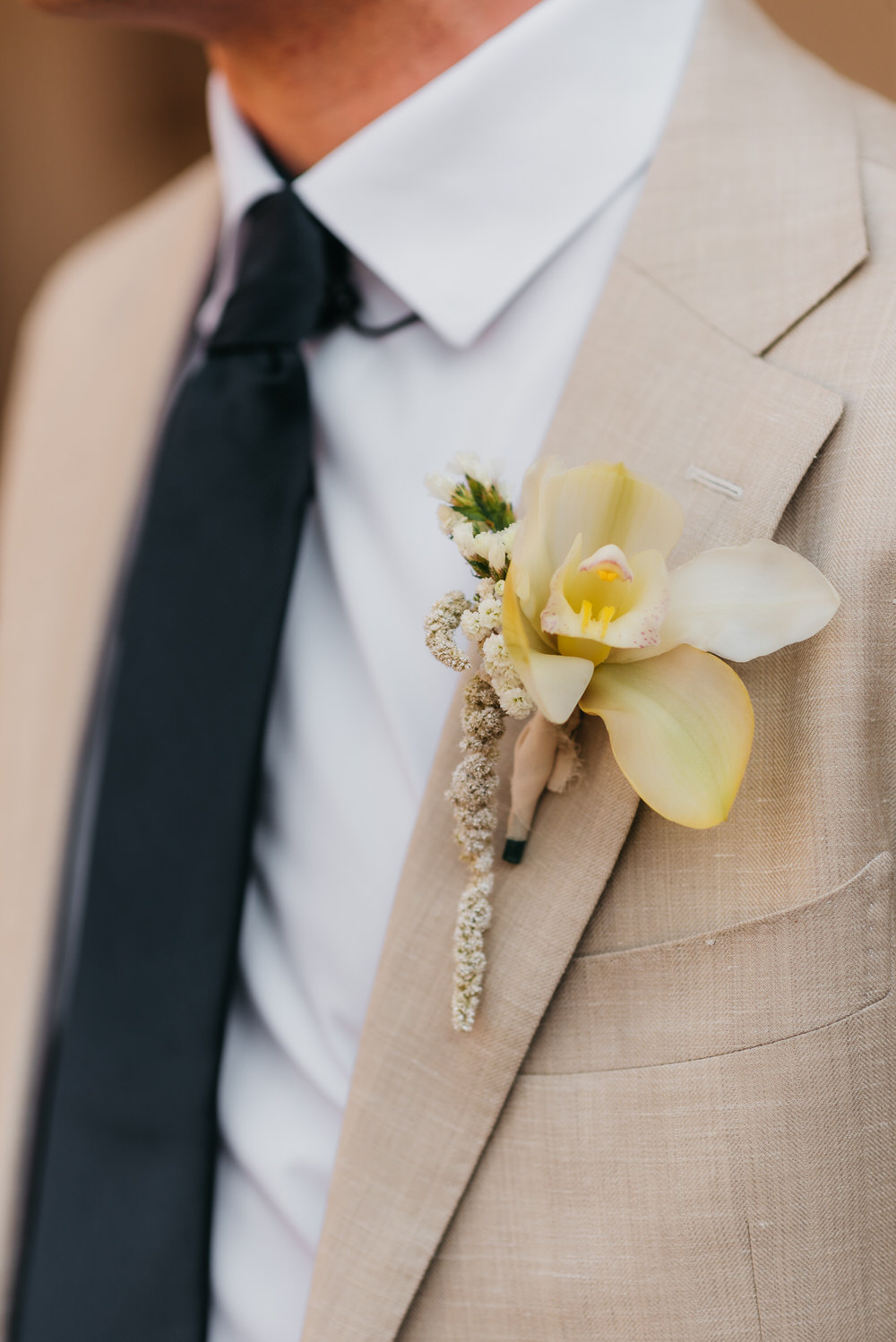 Antigua Guatemala Destination Wedding Daniel Lopez Perez Wedding Photography Groom Orchid Buttonhole