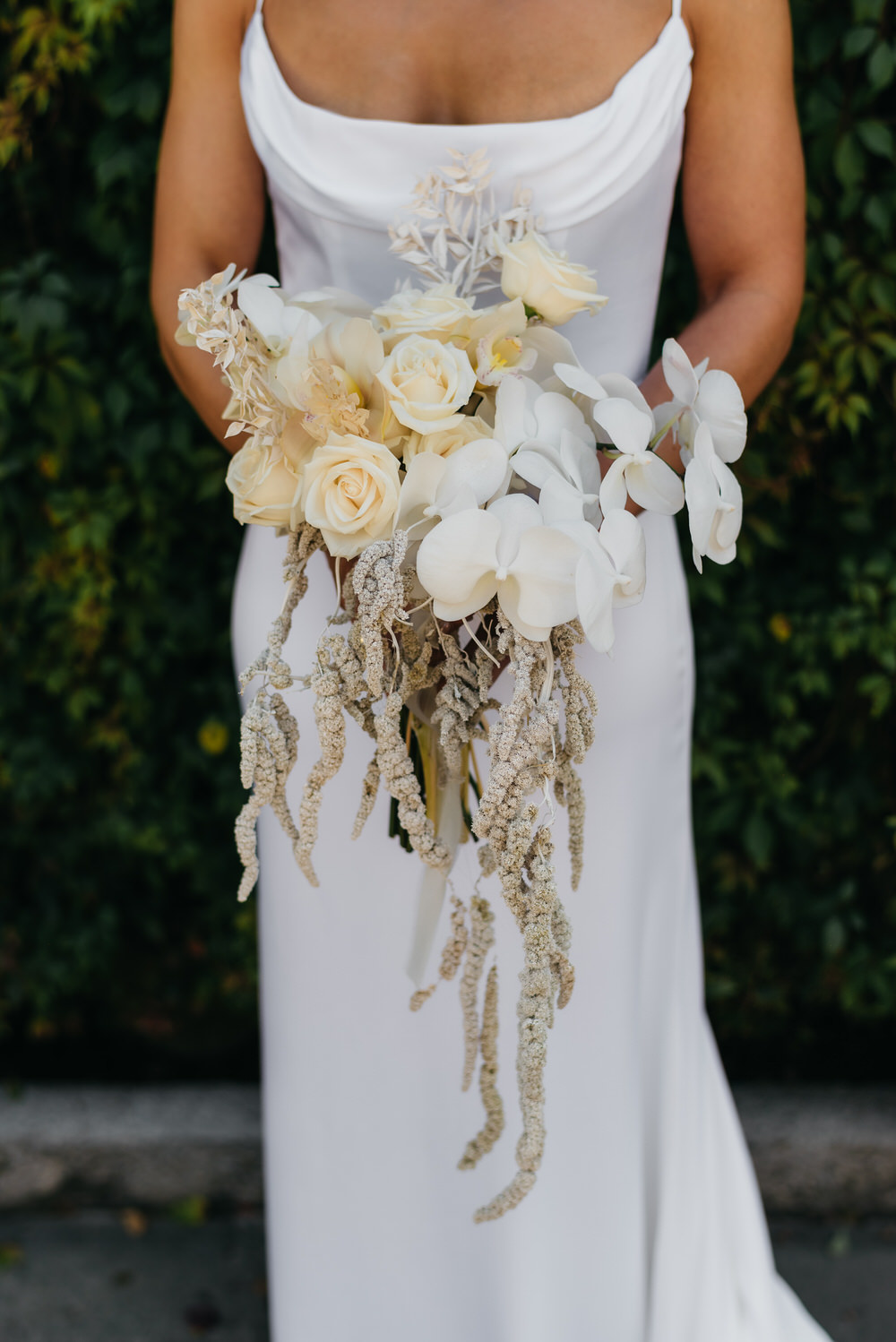 Antigua Guatemala Destination Wedding Daniel Lopez Perez Wedding Photography Bride Bouquet White Rose Orchid