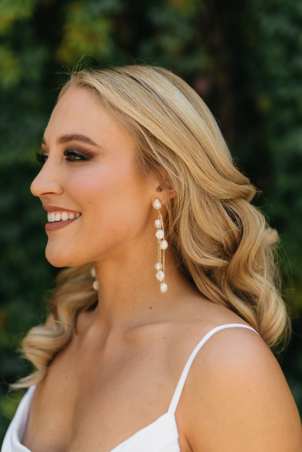 Antigua Guatemala Destination Wedding Daniel Lopez Perez Wedding Photography Bride Makeup Earrings Wavy Hair