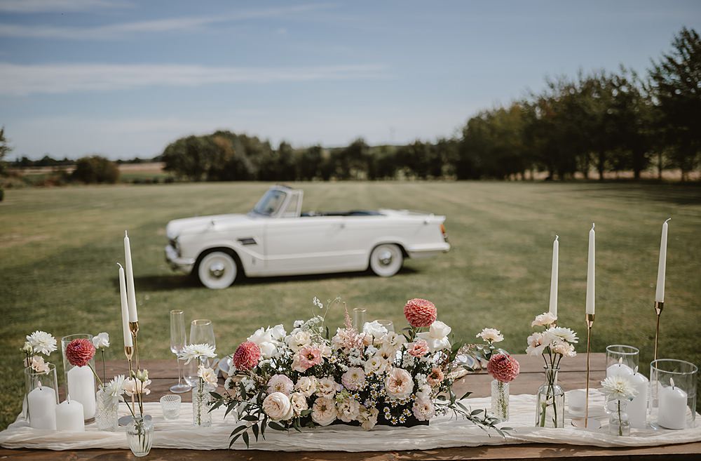Mill Farm Wedding Ideas Happy Moments Co Table Outdoor Flowers Candles