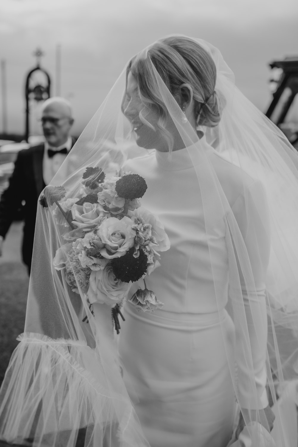 Tullyglass Hotel Wedding Sheena T Photography Bride Veil