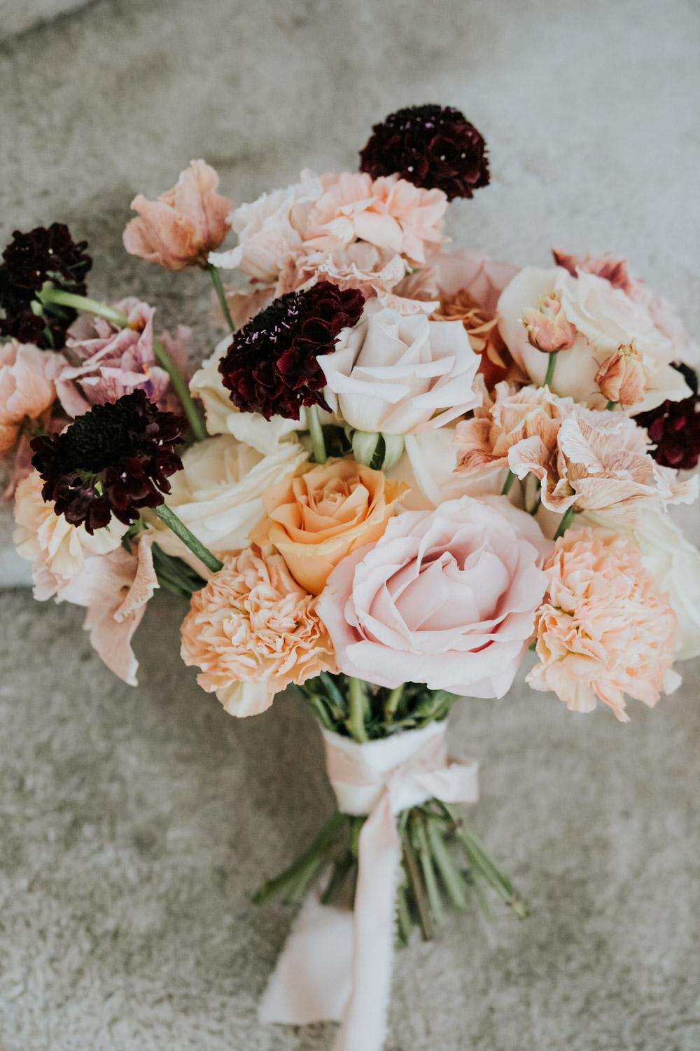 Tullyglass Hotel Wedding Sheena T Photography Bouquet Flowers Pink Orange Red Rose Carnation